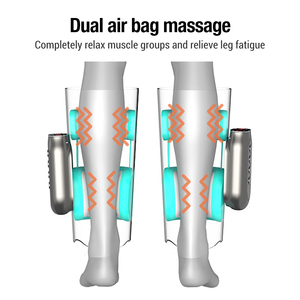Fitease 1 Pasang Alat Pijat Relaksasi Otot Lengan dan Kaki dengan Kompresi Panas Elektrik dan Remote Control, 3 Tingkat Pemanasan, Tekanan Udara - Product Image 2