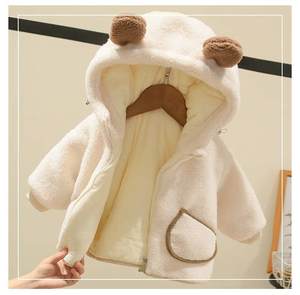 เสื้อโค้ทกำมะหยี่สำหรับเด็กเสื้อผ้าฤดูหนาวสำหรับเด็กทารกเด็กผู้ชายและเด็กผู้หญิงผ้าคอตตอนขนแกะอบอุ่นและหนา - Product Image 4