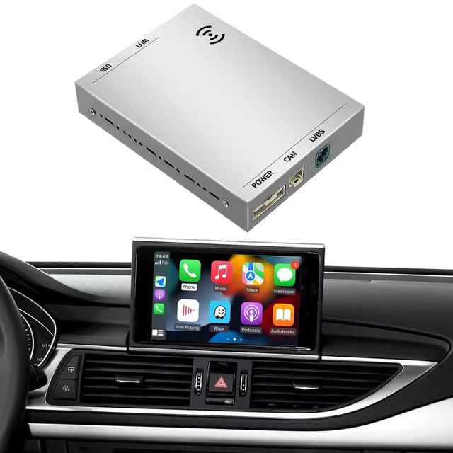 Wireless Carplay Interface for Audi 3G Mmi Rmc A6 A7 2012-2016 Mirror Link Car Radio Head Unit