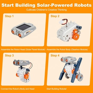 21 in 1 percobaan sains DIY mobil Robot bertenaga surya mainan Model batang pendidikan energi surya Robot proyek kit bangunan - Product Image 6