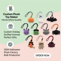 Mini porte-clés en peluche chauve-souris, jouet animal en peluche suspendu pour Halloween, cadeau d'Halloween