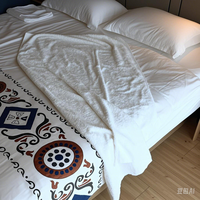 Draps de lit en coton de luxe haute conception imprimé hôtel ensemble de literie drap taie d'oreiller housse de couette ensemble de draps de lit coton hôtel linge de lit