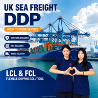 Agent maritime Chine-Royaume-Uni, service de transitaire porte-à-porte DDP LCL+Express par voie maritime, assurance transit 25-45 jours, Chaojitu LOGISTICS