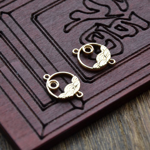 Pendentif lune levante au-dessus de la mer, breloque en cuivre de 13x18mm, pour accessoires de bijoux à faire soi-même - Product Image 4