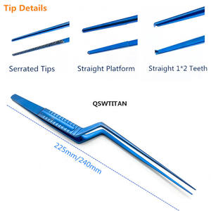 ملقط أورام صغير, ملقط أورام صغير حلقي مسنن لامساك الأنسجة وأدوات جراحة الأعصاب من التيتانيوم - Product Image 5