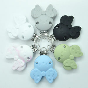 Vente en gros de sucettes pour bébé personnalisées en silicone avec clip <span class=keywords><strong>Minnie</strong></span>, sucettes pour bébé avec clip - Product Image 5