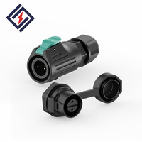 Boîtier PBT durable, connecteur étanche femelle/mâle LP12 2-8 broches pour l'éclairage, l'automatisation et les équipements d'énergie renouvelable