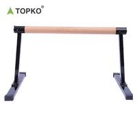 Barres parallèles en bois TOPKO, supports pour dips, poignées de pompes en bois de hêtre, robustes, pour la calisthénie, la gym à domicile et l'entraînement des triceps