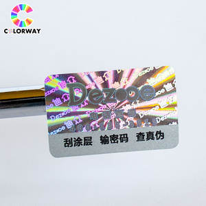 Etiquetas Holográficas 3D Personalizadas Anti-Manipulación, Etiquetas Adhesivas para Raspar, Etiqueta de Seguridad Holográfica con <span class=keywords><strong>Código</strong></span> <span class=keywords><strong>QR</strong></span> para Embalaje Seguro - Product Image 4