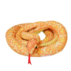 Pet Shop Toys Custom Simulation Yellow Snake Stuffed Animal Plush Toy