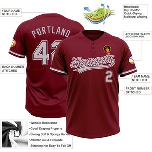 Custom Softball Jersey Canada Personalized Stitched Name Numbers V-neck Short Sleeve Moisture Wicking Unisex Athletic Fit - Product Image 1