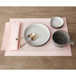 Napperons en coton et lin avec ourlet festonné et finition tissée soignée pour les services de banquet et les entreprises de restauration - Product Image 1