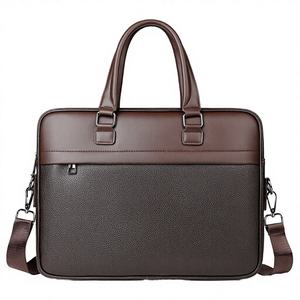 Sac de travail souple unisexe en cuir véritable grande capacité écologique imperméable pour les déplacements et les réunions - Product Image 4