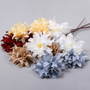 Fleur artificielle Sakai, orchidée violette à trois têtes, branche pour arrangement floral, décoration pour mariage et hôtel - Product Image 2