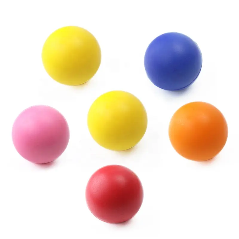 PU Balls Bulk Lot Hand Stress Relief Squeeze Foam Ball FunnyFace Toys wholesaleC 