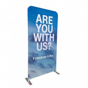 Portable Trade Show Advertising Banner Display <b>Stand</b> with Tension Fabric for Yard & Lawn Signs - Product Image 2