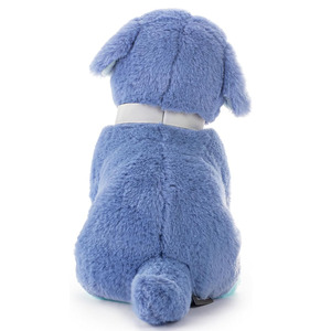 B143 OEM Mountain Dog Blue Teal Poliéster Suave Peluche de peluche Animal de piel sintética Pila larga Peluda Venta al por mayor Adorable Blue Dog - Product Image 3