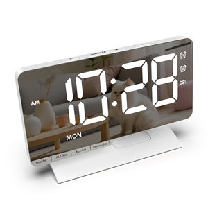 <span class=keywords><strong>2025</strong></span> 홈 데스크탑 LED 전자 알람 시계 대형 화면 현대 디자인 디스플레이 평일 일광 절약 시간 표시 - Product Image 6