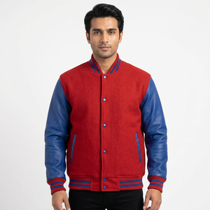 Meilleur design 2025 – Blouson universitaire pour homme en laine de haute qualité avec manches en cuir et broderie personnalisée – Style Letterman - Product Image 1