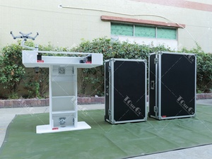 Cabina de DJ blanca con torre de control, soporte portátil duradero <span class=keywords><strong>DDJ</strong></span> SZ para dos <span class=keywords><strong>Pioneer</strong></span>, caja de madera contrachapada personalizable, soporte OEM - Product Image 2