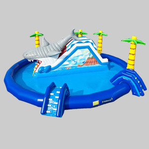 Grand toboggan aquatique géant pour piscine, parc aquatique gonflable terrestre <span class=keywords><strong>Waterworld</strong></span> Pirateship - Product Image 1