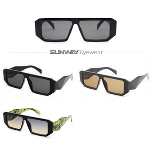 Square Frame Fashion Trending Style Sun Glasses Unisex Customize Logo Luxury Brand High Quality Sunglasses - Product Image 2