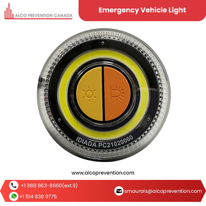 Feux de signalisation pour véhicules d'urgence d'origine canadienne, qualité supérieure, visibilité 1, fréquence de clignotement 0,8-2 Hz, mode clignotant 6H, couverture à 360° - Product Image 2