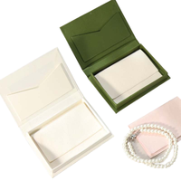 Caja de Embalaje de Joyería Ecológica con Tapa Magnética Estilo Libro, Laminación Brillante, Personalizable, Estampado en Caliente, Grabado en Relieve