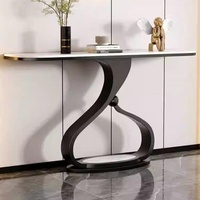 Console murale en métal et ardoise, style moderne et minimaliste, pour entrée, salon, décoration de la maison
