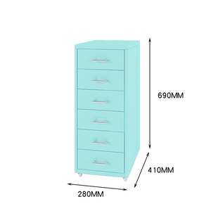 Ufficio sotto la scrivania 6 cassetto rosa di file cabinet