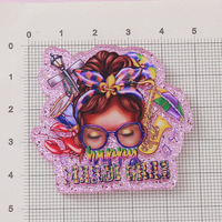 Catalogue de Breloques Planaires en Résine Scintillante Personnalisées Princesse de Dessin Animé, Badges en Résine, Cabochons à Dos Plat, Embellissements en Acrylique Pailleté