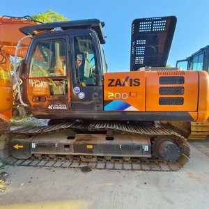 Excavadora de cadenas Hitachi ZX200 usada, original japonesa, de 20 toneladas, motor de 122 kW, capacidad de cazo de 0.8 m, de segunda mano, en venta. - Product Image 4