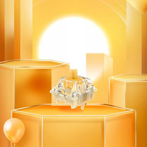 Interruptor de Teclado Mecánico para Juegos <span class=keywords><strong>GATERON</strong></span> G <span class=keywords><strong>Pro</strong></span> 3.0 Amarillo KS-9 Lineal de 3 Pines y 5 Pines, 50g, RGB, SMD, Intercambiable en Caliente, Novedad de 2023 - Product Image 3