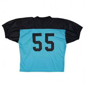 Camiseta de Fútbol Retro Personalizada Unisex, Corte Regular, Transpirable, de Malla de Poliéster, Estilo Cuadrado, Manga Corta, para Verano - Product Image 3