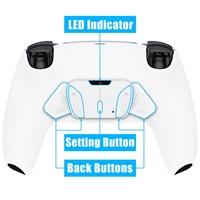 Paddles blancs remappables RISE4 V3, kit de remappage pour PS5, boutons arrière modifiés, accessoires pour manette PS5 BDM030/040/050/060