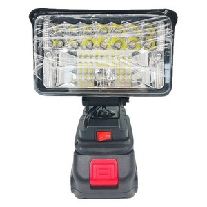 Lampe de travail rechargeable par USB 18V au lithium-ion, idéale pour l'entretien automobile, les situations d'urgence, les clés et les multiprises - Product Image 2