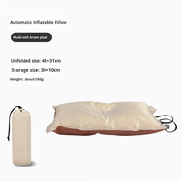 Oreiller de voyage gonflable de haute qualité, oreiller de camping, oreiller pliable gonflable