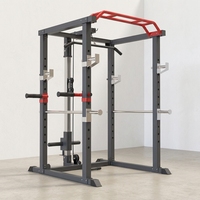 DINUO Cage de musculation multifonction en métal pour entraînement à domicile et powerlifting, avec fonction Lat Pulldown, capacité max. 300 kg