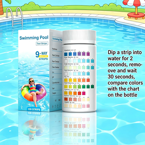 Bandelettes de test d'eau à lecture rapide en 30 secondes, 9 paramètres, pour l'entretien des piscines, des spas et des jacuzzis - Product Image 2