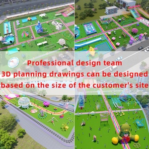 Parc d'attractions extérieur pour enfants personnalisé, sans moteur, avec jeux de vélos à propulsion manuelle et tyrolienne - Product Image 4