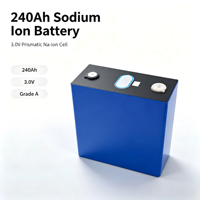 Batterie au sodium-ion 3,1 V 240 Ah neuve d'usine, cellule de batterie Na-ion basse température, 4000 cycles pour le stockage d'énergie
