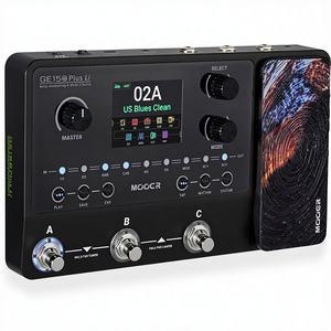 Pedal multiefectos MOOER GE150 Plus Li Black, nuevo, con modelado de amplificador de guitarra, herramienta compacta para jamming, looper, caja de ritmos, 9 horas de batería. - Product Image 1