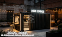 Oferta Especial: Bar Contenedor Personalizado Directo de Fábrica, Edificio Modular Prefabricado de Acero con Cocina, Listo para Enviar