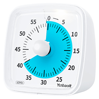 Horloge silencieuse Yunbaoit pour la gestion du temps en classe, veilleuse, minuteur visuel, compte à rebours de 60 minutes pour enfants et adultes