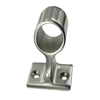 Support de main courante en acier inoxydable pour pont de bateau, fixation facile, base carrée, montage sur tube de garde-corps