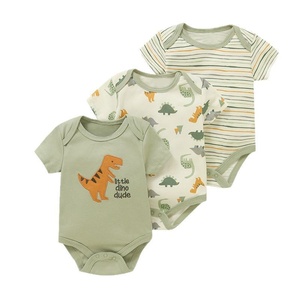 <span class=keywords><strong>Set</strong></span> di Abbigliamento per Neonati in Cotone a Tre Pezzi 2026, Body a Maniche Corte, Outfit Estivo Carino per Bambini, Europa America - Product Image 5