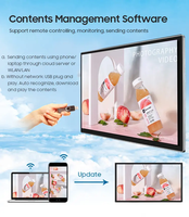 Layar LCD Digital Signage Terbaik 32-55 Inci yang Dipasang di Dinding dengan CMS Berbasis Cloud dan Layar Sentuh untuk Restoran & Lift