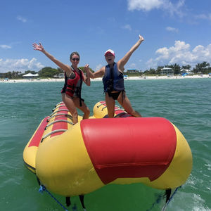 Bateau banane gonflable remorquable à double rangée pour 10 passagers, pour sports nautiques, ski nautique, jeux aquatiques pour adultes et enfants - Product Image 3