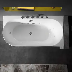 핫 세일 현대적인 디자인 독립형 욕조 화이트 욕실 깊은 담그는 월풀 아크릴 샤워 욕조