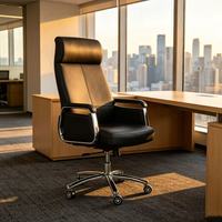 Chaises de bureau en cuir modernes et abordables pour les gestionnaires, chaises de bureau en cuir confortables et ergonomiques pour les patrons et les PDG